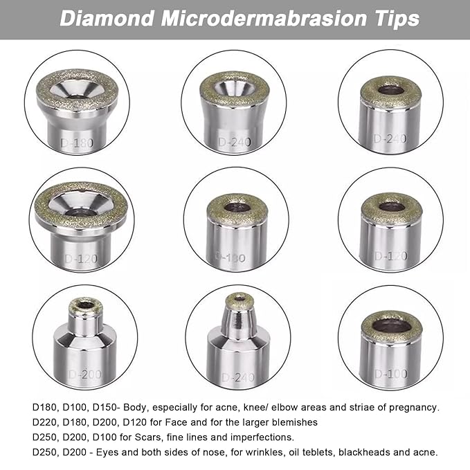 Diamond Microdermabrasion Machine Professional Plus, 3 in 1 Pink Diamond Dermabrasion Facial Beauty Equipment Skin Care for Vacuum Blackhead Removal & Spray, Suction Power 0-70 cmHg