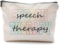 Makeup Bag for Women - Speech Therapist & SLP Gifts, Cosmetic Bag for Purse