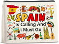 Spain Travel Gifts Makeup Bag - Spain Lover Cosmetic Bag Zipper Pouch