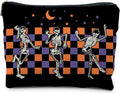 Gothic Skeleton Makeup Pouch - Witchy & Dark Academia Design, Perfect for Halloween Gifts