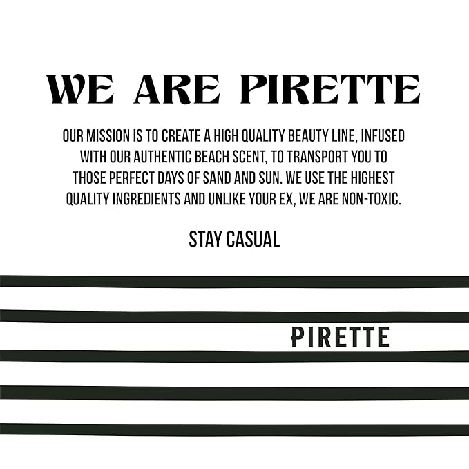 PIRETTE Evening Glass Fragrance Oil Roll On, Beach-Inspired, Long Lasting Perfume Oil with Notes of Dark Coconut, Warm Wood & Smoky Vanilla, Daily Rollerball Perfume for Women and Men, 0.5 fl oz