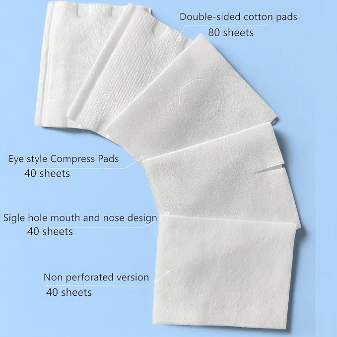 4-in-1 Makeup Remover & Skin-Nourishing Cotton Pads for Face & Eyes | Dual-Sided, Soft Tencel Fiber | Gentle Cleansing, Soothing & Hydrating | 200 Count (120 Soothing + 80 Dual-Sided)