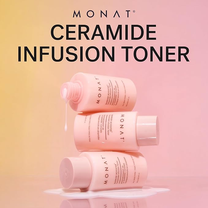 MONAT Barrier Booster™ Ceramide Infusion Toner – Hydrating, Fragrance-Free Milky Liquid for Stronger Skin Barrier, Calms Sensitivity, Preps & Soothes Face for Radiant Complexion – 120 ml / 4 fl oz