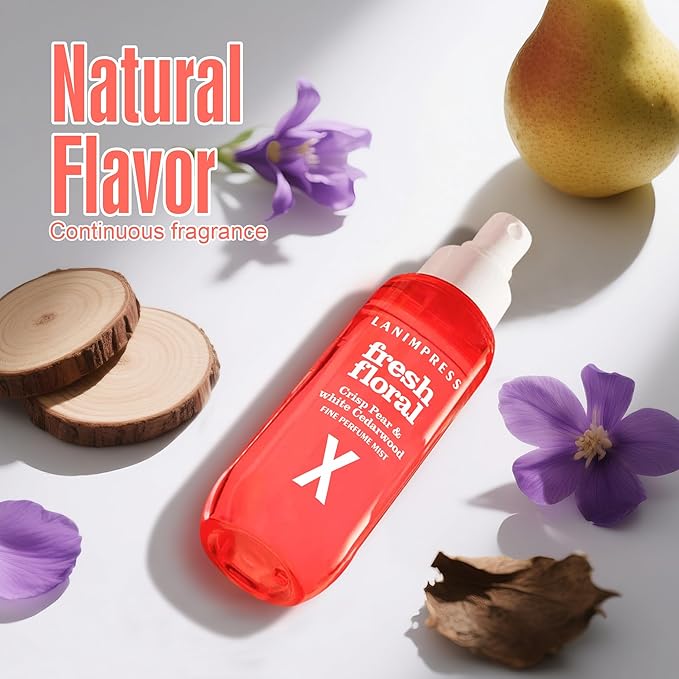 Perfume - No.10，Body Spray For Women（Eau De Perfum） Hair & Body Fragrance Mist（Juicy Pear +Pink Violet +White Cedarwood） Perfumes For Women（3 fl oz）