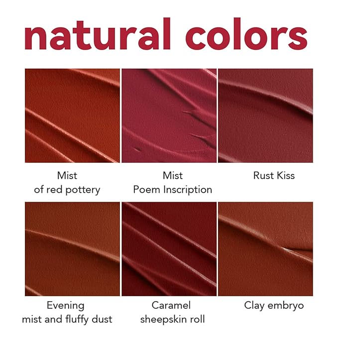 Matte Lipstick for Women, Long Lasting Moisturizing Lip Stain, Waterproof Lip Color Makeup (Carmine Red)