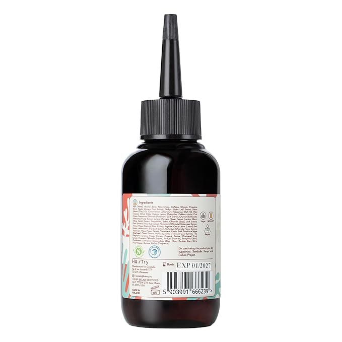 HairTry - Long Hair, Don't Care - Nourishing Scalp Serum with Elaya Renova & Kerascale – Nourishing Scalp Rub with Encapsulated Oil and Plant Extracts – Gentle Formula – Net 3.38 Fl. Oz/ 100 ml