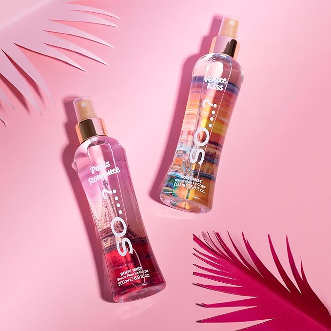 So…? Paris Romance Body Mist Fruity Floral Perfume for Women with Over 800 Sprays - Body Spray - Ideal Gifts for Women - 6.9 oz