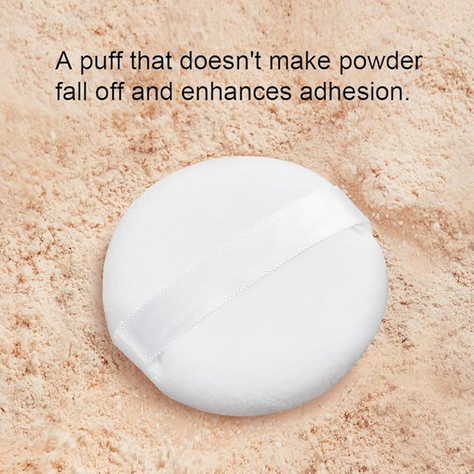 20PCS Makeup Powder Puff Reusable Cotton Powder Puff for Loose and Foundation Replacement (White, Normal Size 1.77 Inch)