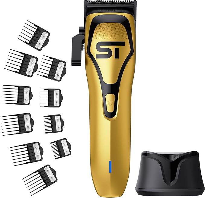 Supreme Trimmer Darkstar 72 Clipper with Magnetic Vector Motor | 180 Min Run Time, 9000 RPM Barber Hair Clipper | Low Noise, Professional Clipper DLC Blades | STC72