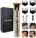 Unisex Hair Trimmer Kit - Cordless, Rechargeable, Waterproof, with Guide Combs for Men