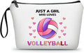 Volleyball Gifts for Teen Girls,Volleyball Gifts for Team,Volleyball Makeup Bag,Volleyball Stuff,Small Cosmetic Bag,Birthday Gifts for Friends Female,Volleyball Gifts,Christmas