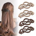 4 Pack Vintage French Barrette Hair Clips, 2025 New Hair Accessories for Women, Strong Hold No Slip Styling (Style D)