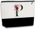 Initial Makeup Bag, Personalized Gifts for Women, Personalized Makeup Bag, Bridesmaid Gifts, Cosmetic bags for Women (Letter P)