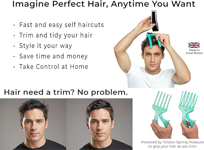 – The Easy Way to Cut Your Own Hair at Home | DIY Haircut Tool for Men | Use with Your Hair Clippers for Clean, Even Trims Every Time