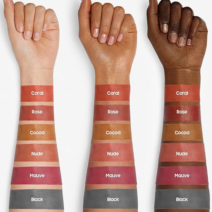 Lip Stain, Lip Gloss Transfer-Resistant Waterproof Smudge-Proof Moisturizing, Lip Tint for Women Gift All-Day Color Hold (Black)