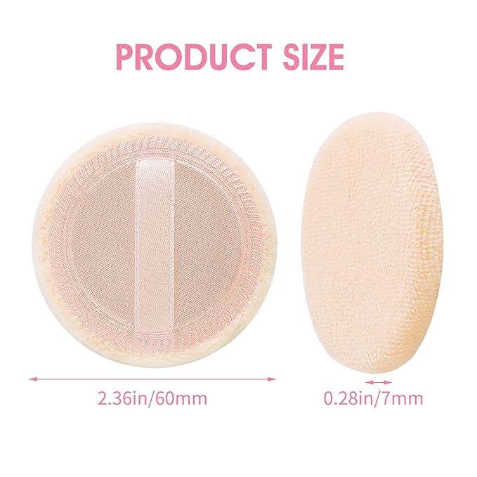 Sibba Beauty Blender Makeup Sponge 12 PCS Fluffy Make Up Foundation Applicator Face Blending Setting Pads Cosmetics Matte Loose Powder Body Paint Wet Dry Application Brushes (white/skin color)