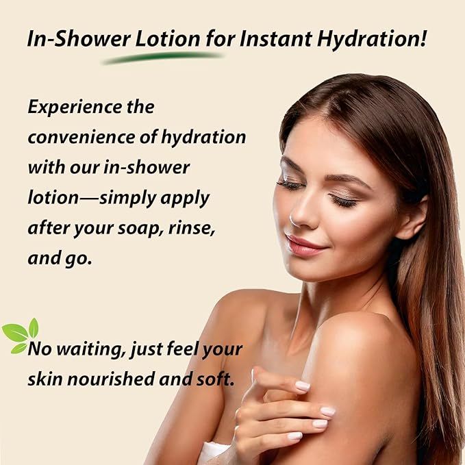 Shower Body Cream - Pear with Shea Butter, Collagen, Vitamin E and Aloe Vera - Moisturizing, Nourishing, and Soothing Skin Care - By Natural Splash.