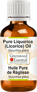 Greenwood Essential Pure Liquorice (Licorice) Oil (Glycyrrhiza glabra) Natural Therapeutic Grade 10ml (0.33 oz)