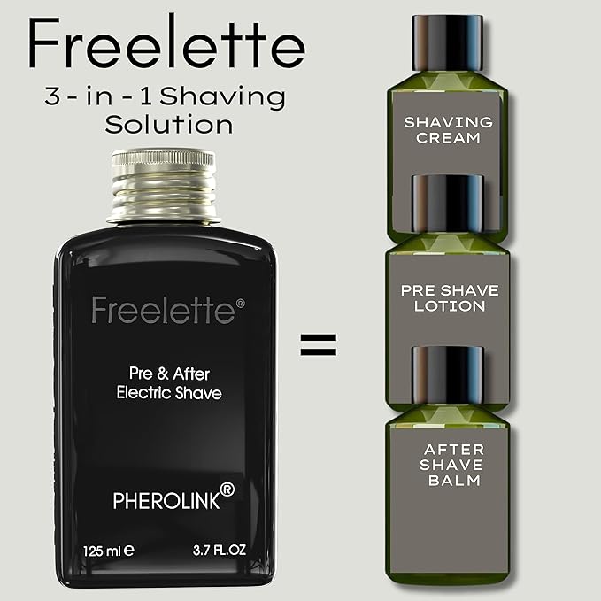 Pre Electric Shave After Shave Lotion Cream - Best For Close Shave - Smooth Irritation-Free Shaving - Shooting and Moisturising Formula Balm. Freelette (Original)