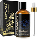 MAYJAM 100ML/3.38FL.OZ Blueberry Fragrance Oils with Glass Dropper, Essential Oils for Diffusers for Home, Long Lasting Scented Oils for Diffusers Soap Candle Making