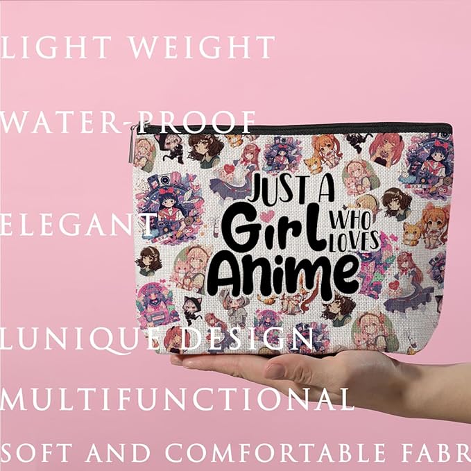 Anime Merch Anime Stuff Anime Makeup Bag， Graduation Nurse Day Birthday Anime Accessories Anime Gifts for Women Teen Girls Anime Lovers Fan Daughter Sister Granddaughter Best Friend Cosmetic Bag