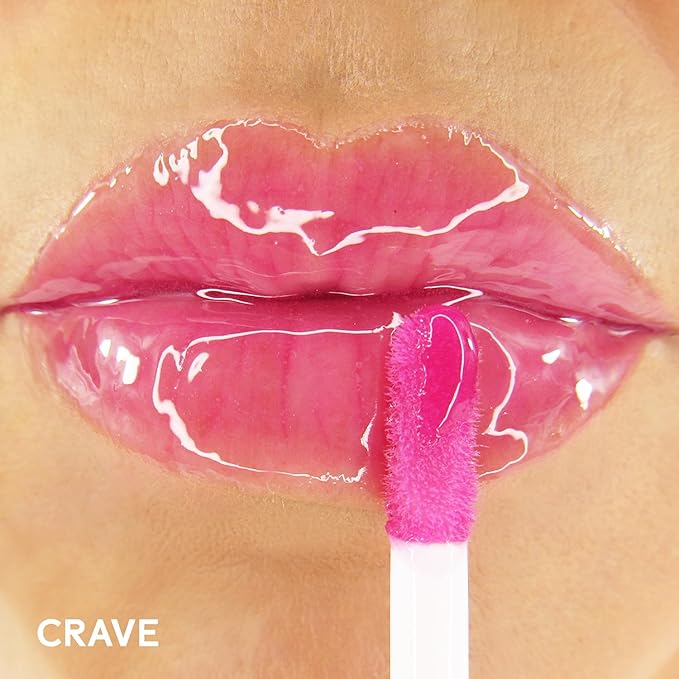 Winky Lux Crave Barely There Sheer Tinted Lip Oil - Hydrating Lip Gloss Tint, Cranberry Red Glossy Lip Balm, Juicy Non Sticky Long Lasting Formula, Infused with Jojoba Oil & Soft Vanilla Scent