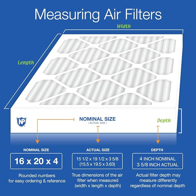 Nordic Pure 16x20x4 Pleated Air Filters MERV 15 Plus Carbon 6 Pack - Image 2