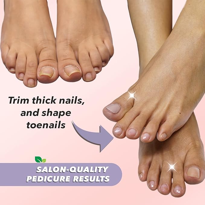 Earth & I -3 pc Manicure Pedicure Set: Large Nail Clipper, Callus Remover & Contour File, Stainless Steel Nail & Foot Care Kit for Men & Women, at Home Mani-Pedi Kit, Travel-Friendly Nail Care (Pink)
