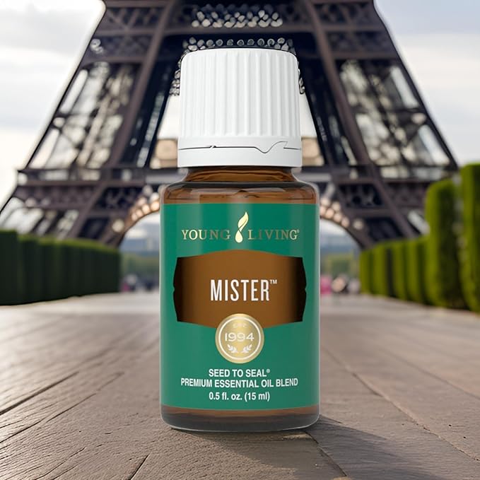 Young Living Mister Premium Essential Oil - Hormonal Balance Aromatherapy - Masculine Energy Support - Men's & Women's Wellbeing - Enriched with Sage and Lavender - 15ml