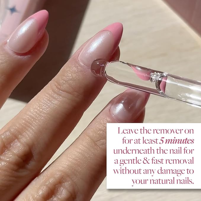 Glamnetic Press On Nail Remover | Odorless, No Acetone, Gentle Press-On Nail Remover Serum for Fake Nails | 30 ml/1.01 fl. oz.