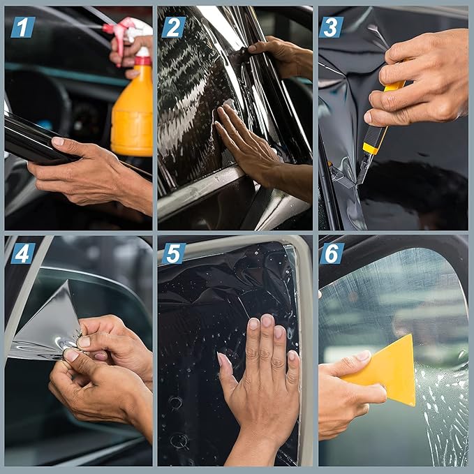 Window Tint Film for Cars 35% VLT 24in x 15Ft Ceramic Window Tints, Blocks 99% UV & IR Rays, Heat Resistant Anti Glare Film for Windshield, Scratch Resistant Sun Shade Auto Tint Roll