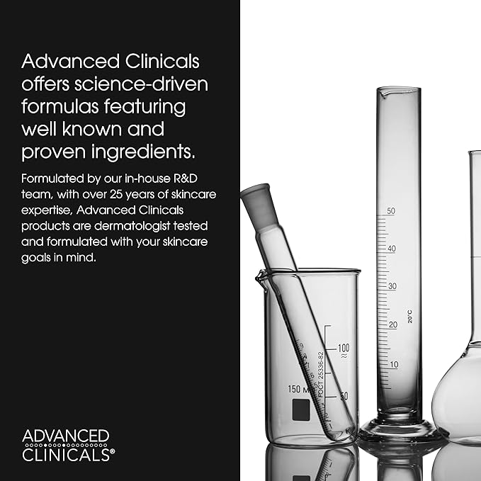 Advanced Clinicals Puffy Eye Under Eye Serum | Visible Anti Aging Brightening Vitamin C + Caffeine Serum Helps Improve Look Of Puffiness, Fine Lines, Dark Circles, & Uneven Skin Tone, 1.75 Fl Oz