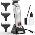 Fagaci Professional Zero Gapped Trimmer for Men, 5X Longer Sharpness Cordless Beard Trimmer for Men, T Liners Professional Trimmers for Barbers with Brushless Motor, Zero Gap Trimmers Barber T Blade