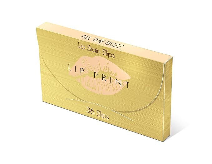 Be the Envy NV Lip Print | All The Buzz | Natural Rosey Brown | Long-Lasting, Buildable Matte Finish | Food-Grade Edible Ink | Vegan, Gluten-Free, Cruelty-Free | 36 Tissue Sheets