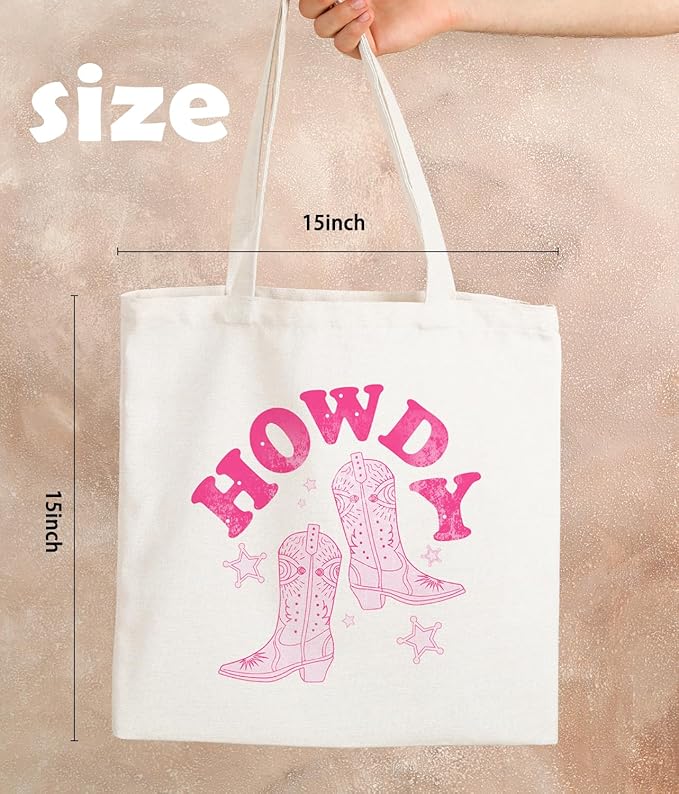 Cowgirl Western Tote Bag For Women, Cute Tote Bags, Cowgirl Accessories for Women, Western Gift