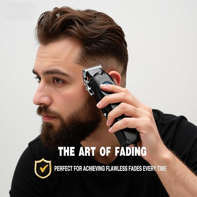 Hair Clippers for Men Professional Clippers and Trimmers Set, Cordless Hair Clippers, Haircutting Machine with LED Display for Barber Mens Grooming Kit