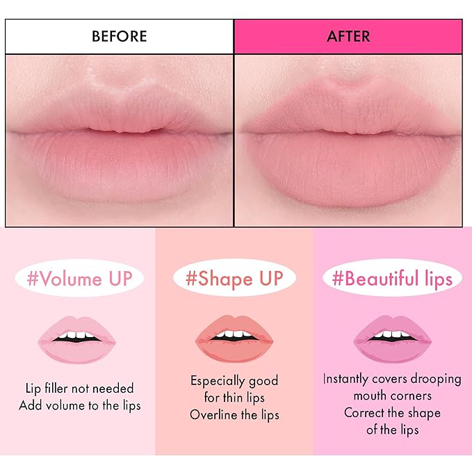 Amuse Seoul Lip Smudger (01 BOKSOONGA) | nude peach | lip liner, matte, creamy, soft, velvety, cruelty-free, lipcare, long-lasting, multiuse, vegan