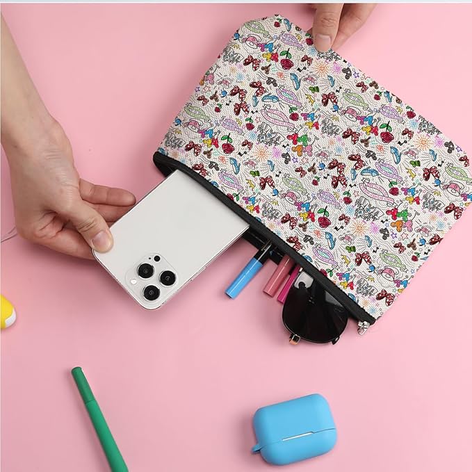 Cute Mouse Cartoon Themed Magic Makeup Bag - Graduation, Nurse, Mother's Day, Birthday Gift for Women, Movie Lovers, Girls, Best Friend, Niece - Animal Lovers Cosmetic Bag