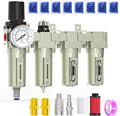 1/2" NPT Heavy Duty Industrial Grade 4 Stage Air Drying System, Auto Drain by MEANLINMEASURE