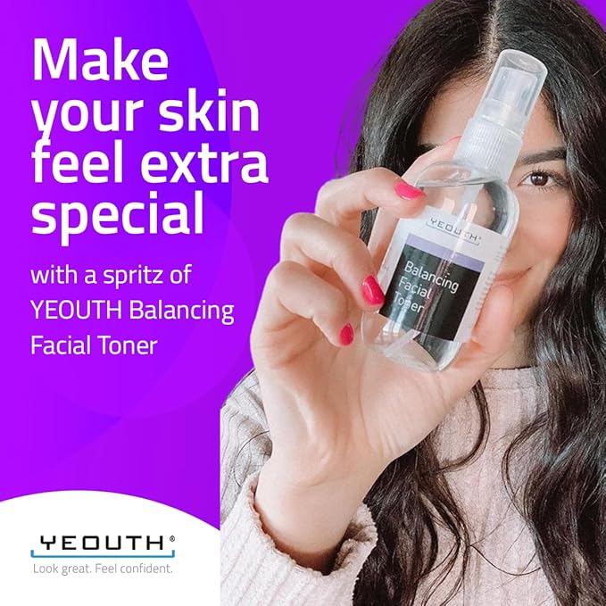 YEOUTH Hydrating Toner for Face Spray with Chamomile and Allantoin, Alcohol Free Facial Care, Refreshing Skin Care Face Toner for Women and Men 3.4 Oz