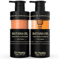 Dr.Healdy Anti-Thinning Batana Oil Shampoo & Deep Moisturizing Conditioner Set (6.8oz x2) Natural herbal Scent,Clarifying Hair Care,Hair Thickening Product, Women & Men