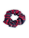 Plaid scrunchie, ClassExceed school uniform plaid, Back to school, handmade school uniform hair accessories (Navy Red white Plaid37)