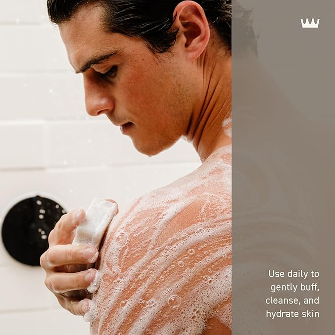Cremo Exfoliating Body Bar for Men, Vintage Suede Scent, Multi-Layered Fragrance That Buffs, Cleanses and Hydrates Skin, 5oz (Pack of 2)