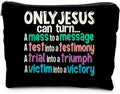 Christian Makeup Bag - Christian Gifts for Women, Only Jesus Can Turn Makeup Bag Cosmetic Bag, Religious Gifts