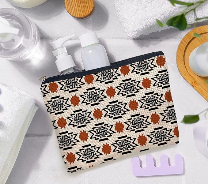 IWXYI Western Makeup Bags With Zipper - Travel Toiletry Gifts For Women