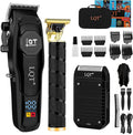 Hair Clippers for Men,3 In1 Cordless Beard Trimmer Electric Shavers,T-Blade Barber Clippers and Trimmer Set,Electric Hair Cut Machines,Men’s Grooming Kit for Gifts,for Home, Barber