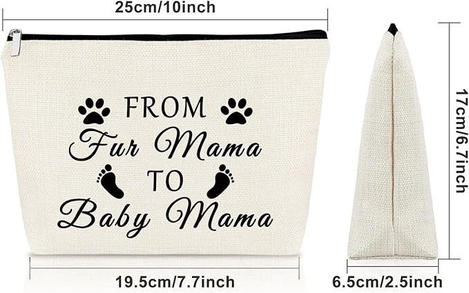 Sazuwu New Mom Gifts for Women After Birth Makeup Travel Bag Cosmetic Organizers Mom to Be Pregnancy Announcement Baby Reveal Gift for Mother New Mommy Mothers Day Present