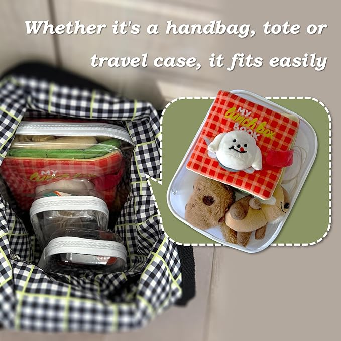 Clear Hard Zipper Case for Storage, Durable Clear Zipper Pouches, Hard Plastic Zippered Pencil Pouch for Snacks Toy Travel Organizer