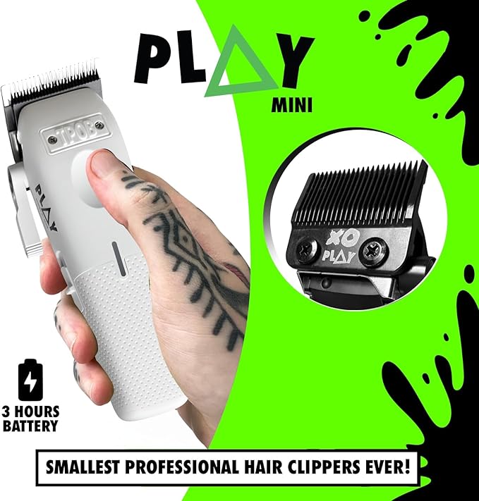 TPOB Mini Play Professional Hair Clippers (White)