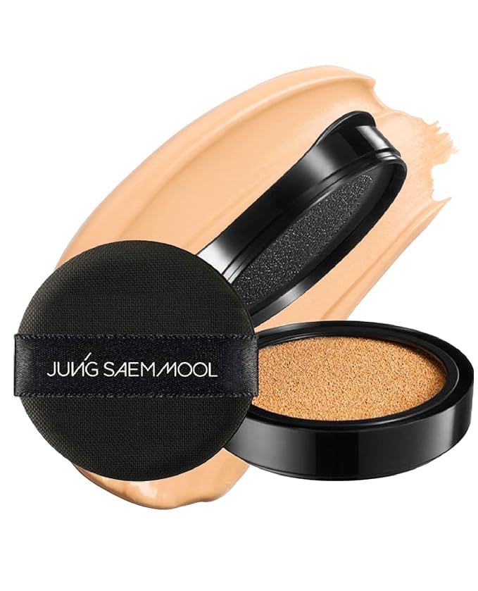 JUNG SAEM MOOL Essential Skin Nuder Cushion 21 Medium 0.49 Fl Oz (Refill Only, SPF 50 Broad Spectrum) | Natural Radiant Finish, Lightweight Hydration, Korean Cushion Foundation